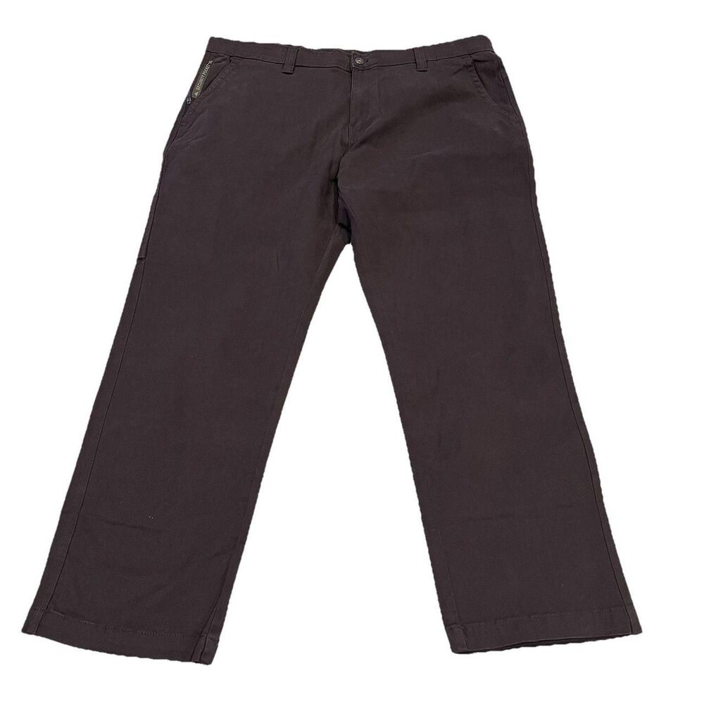 New Mens Weatherproof Pants Size 40x30 Commuter Brown Straight Fit Workwear